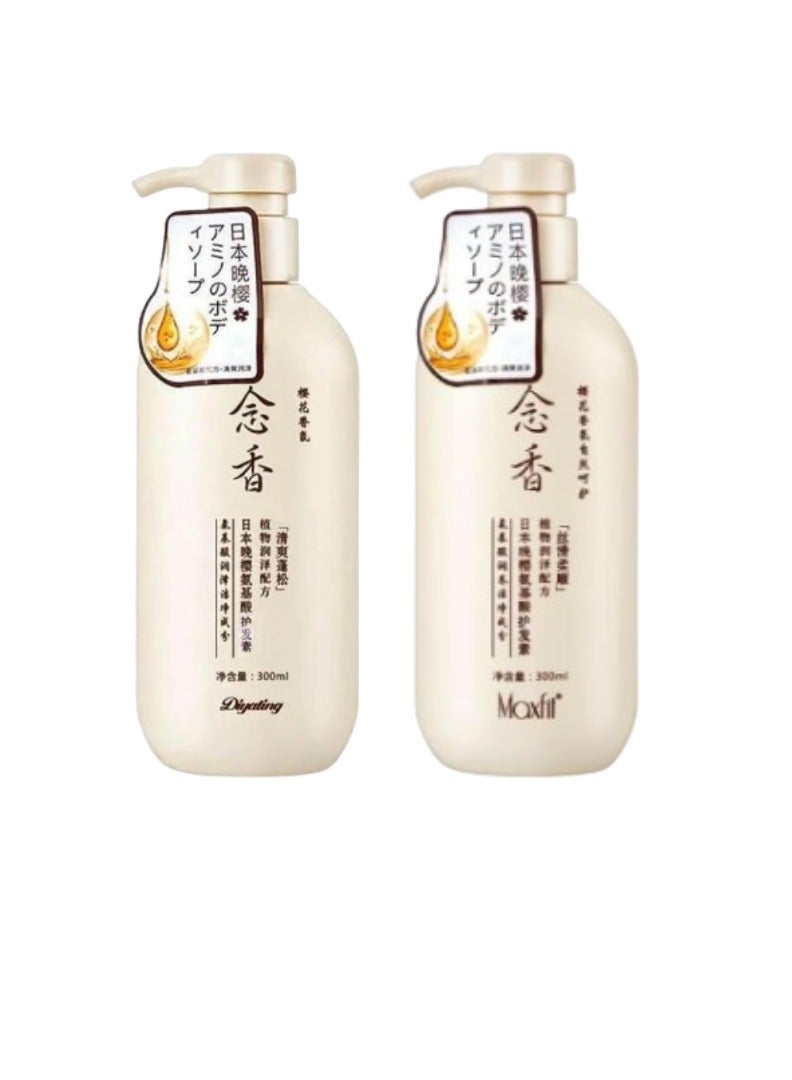 MAXFIT Original Japanese shampoo + conditioner for hair growth, hair loss prevention and dandruff removal 300 ml - Image 1